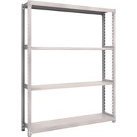 TRUSCO スチールラック M2型軽中量棚 1460X300XH2100 4段 単体 ネオグレー M2-7534 NG 1セット(1台)（直送品）