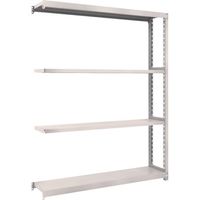 TRUSCO スチールラック M2型軽中量棚 1460X300XH2100 4段 連結 ネオグレー M2-7534B NG 1セット(1台)（直送品）