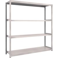 TRUSCO スチールラック M2型軽中量棚 1760X450XH2100 4段 単体 ネオグレー M2-7644 NG 1セット(1台)（直送品）