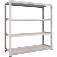 TRUSCO スチールラック M5型中量棚 1500X721XH2100 4段 単体 ネオグレー M5-7574 NG 1セット(1台)（直送品）