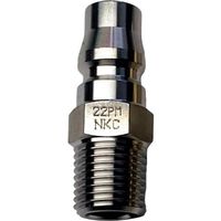 吉田工作所 NKCカップリング NL型カップリングプラグ R1/2 オネジ NL-24PM 1個 536-1050（直送品）