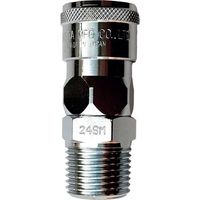 吉田工作所 NKCカップリング NL型カップリングソケット R1/8 オネジ NL-21SM 1個 536-2532（直送品）