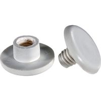 TRUSCO エコねじ マプカ使用・紙素材ねじ 間隔4mm (50組入)頭15mm 穴径7mm MAPKANE-4 1袋(50組)（直送品）