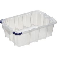 トラスコ中山 TRUSCO ネスティング・スタッキングコンテナ10L 透明 HNESTA-10TM 1個 562-8179（直送品）