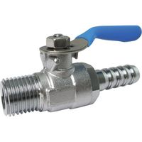 トラスコ中山 TRUSCO ミニボールバルブ ホースニップル型 R1/4×8mm MH2008 1個 560-3210（直送品）