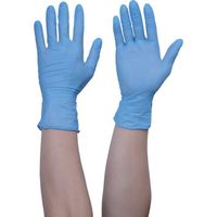 TRUSCO まとめ買い 使い捨てニトリル手袋TGワーク 0.10 粉無青M 100枚 10箱 TGNN10BM10P（直送品）