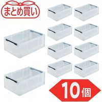 TRUSCO 【まとめ買い】オリコン TPO型 折りたたみコンテナ TP規格 24L 透明 10個 TPO-342-TM-10P（直送品）
