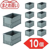 TRUSCO 【まとめ買い】オリコン 薄型折りたたみコンテナ 50L