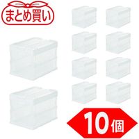 TRUSCO 【まとめ買い】オリコン α折りたたみコンテナ スケルコン 20L(蓋付) 透明 10個 TR-SC20-TM-10P（直送品）
