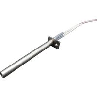 平和電機 カートリッジヒーター φ16X250 220Vー750W (フランジ有り) ECH-D16-L250-F 1本 595-4668（直送品）