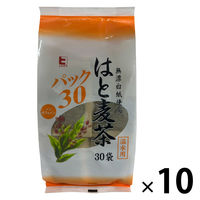 ハラダ製茶 常陸屋本舗 はと麦茶ティーバッグ 1セット（1袋（30バッグ入）×10）