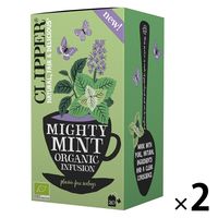 CLIPPER（クリッパー） オーガニックハーブティー マイティミント 1セット（1箱（20バッグ入）×2） ノンカフェイン