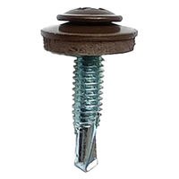 山喜産業 クイックビス 薄板用 鉄 1PW つや消し新茶 4×19mm 薄鋼板締付用 1箱（400本入）（直送品）