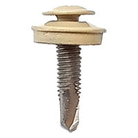 山喜産業 クイックビス 薄板用 ステンレス 1PW クリーム 4×19mm 薄鋼板締付用 1箱（400本入）（直送品）