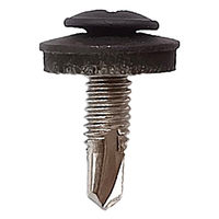 山喜産業 クイックビス 薄板用 ステンレス 1PW つや消し黒 4×16 薄鋼板締付用 1箱（500本入）（直送品）