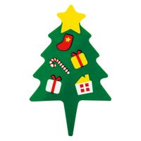 ヘッズ クリスマスケーキピックーツリー XMS-PC2 1袋(100枚)