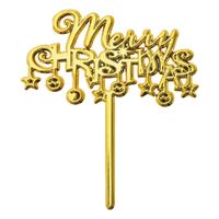 ヘッズ クリスマスゴールドケーキトッパーー2/オーナメント XGO-TOP2 1袋(50本)
