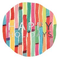 【クリスマス】ヘッズ カラフルアートシール/ホリデイズCOA