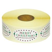 【クリスマス】ヘッズ クリスマスポイントロールシールー2XP-2RS1袋（500枚）