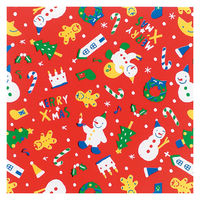 【クリスマス】ヘッズ クリスマススノーマン包装紙ー2XS-2W1袋（50枚）