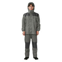 【レインウェア】 カジメイク アーマーライトレインスーツ グレー LL 3420 1着