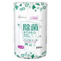 ウェットティッシュ ノンアルコール 除菌ができるウェットティッシュ 本体 100枚入 1個 アイリスオーヤマ