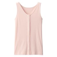 【レディース】無印良品 婦人 前開きタンクトップ 婦人M ライトピンク 良品計画