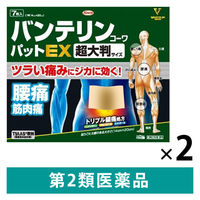 バンテリンコーワパットEX 超大判 7枚 2箱セット 興和　痛み止め 貼り薬 腰痛 筋肉痛【第2類医薬品】