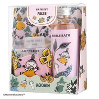 ムーミンバスセット ローズ （バブルバス バスタブレット + バスソルト）1個 グローバルプロダクトプランニング