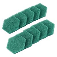 キッチンクリーナー こびりつき落とし 六角型 研磨剤入り 焦げ落とし グリーン 1個（10枚入）カワタキコーポレーション