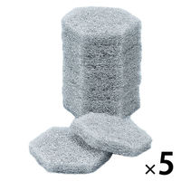 キッチンクリーナー シンクみがき 六角型 水だけでスッキリ アルミ粒子入り ライトグレー 1セット（1個（10枚入×5）カワタキコーポレーション