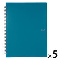 プラス イトオシ ツインリング型ファイル A4 9ポケットタイプ グリーン 91833 1セット(1冊×5)