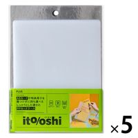 プラス イトオシ カードケース PP製 A5 クリアー 91516 1セット（1パック（2枚入）×5）