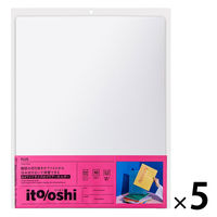 プラス イトオシ クリアーホルダー A4ワイド クリアー 91539 1セット（1パック（10枚入）×5）