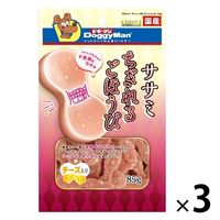ドギーマン ササミ ちぎれるごほうび チーズ入り 国産 85g 1セット（1袋×3）犬用 おやつ