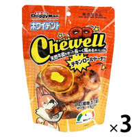 ドギーマン ホワイデント Chewell チキンロールドーナツ 超小型・小型犬向き 95g（標準11個）3袋 犬用 おやつ