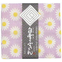 白雪 友禅ふきん 吸水性がよく すぐ乾く 友禅染め かや織りふきん 台拭き 食器拭き マーガレット ラベンダー 1枚