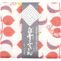 白雪 友禅ふきん 吸水性がよく すぐ乾く 友禅染め かや織りふきん 台拭き 食器拭き ジャックと豆の木 レッド 1枚