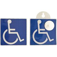 安全興業 車椅子マーク　プリズム反射　吸盤タイプ 4573401041577-10 1箱（10個入）（直送品）