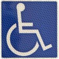 安全興業 車椅子マーク　プリズム反射　マグネットタイプ 4573401041560-10 1箱（10個入）（直送品）