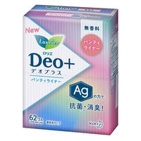 パンティライナー 無香料 羽なし 14cm ロリエ デオプラス ライナータイプ 1個（62枚） 花王 消臭