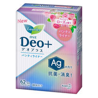 パンティライナー ローズ 羽なし 14cm ロリエ デオプラス ライナータイプ 1個（62枚） 花王 消臭