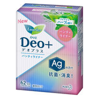 パンティライナー ハーブ 羽なし 14cm ロリエ デオプラス ライナータイプ 1個（62枚） 花王 消臭