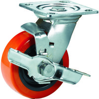 サムソンキャスター SAMSONG ステンレスキャスター 自在SP付 ウレタン 125mm TP6350-01-PRO-TLB 1個（直送品）