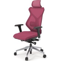 【設置込】イトーキ セクアチェア エクストラハイバック アジャスタブル肘付 レッド×ブラック×ミラー 1脚（直送品）