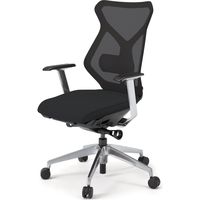 【設置込】イトーキ セクアチェア ハイバック T型肘付 ブラック×ブラック×ミラー 1脚（直送品）