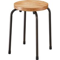 【軒先渡し】桜屋工業 CHERRY RESTAREA スツール C-703 ブラック×ナチュラル 1台（直送品）