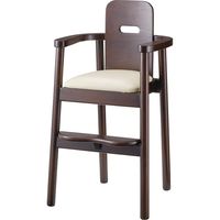 【軒先渡し】桜屋工業 CHERRY RESTAREA キッズチェア 子供椅子 6号 既製 ダークブラウン×ベージュ 1台（直送品）