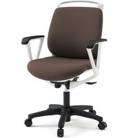 【設置込】イトーキ トルテRチェア 再生布張 ローバック ループ肘付 ハンガー付 ウレタンキャスター ×ホワイト 1脚（直送品）