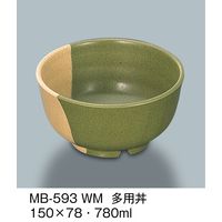 三信化工 多用丼 技　MB-593-WM　1セット（5個入）（直送品）